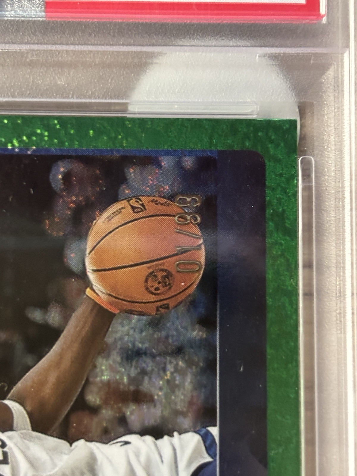 2025 Topps Anthony Edwards Green Holo Foil /99! First On Print! Pop 4! PSA 9! view 3