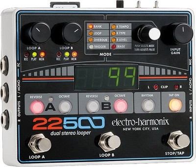 Electro Harmonix Dual Looper 22500 Dual Looper, 16 Drum Loops, 12 Std Aufnahmez.