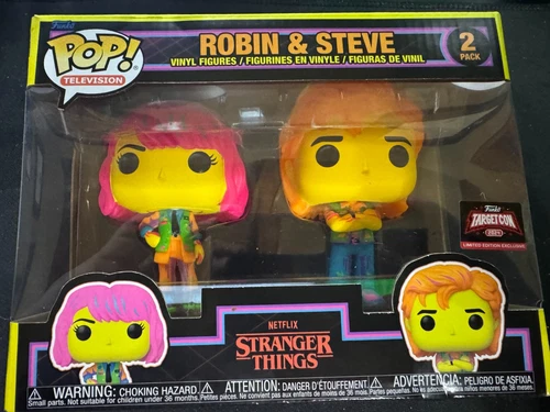 Funko Pop! Vinyl: Stranger Things - Robin & Steve 2-Pack (Black Light)