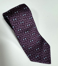 Brooks Brothers Makers and Merchants Purple Paisley Teardrop Silk Tie USA