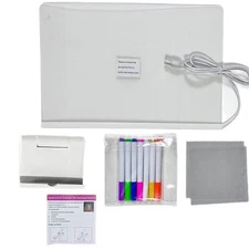 Creative LED Acrylic Note Board, Light Up Dry Erase Message Board for Kids