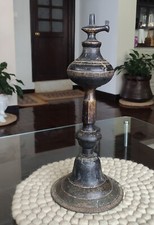 Antique Handmade Daphne bird Oil Lamp (Tuki) From Nepal Collective art, DD