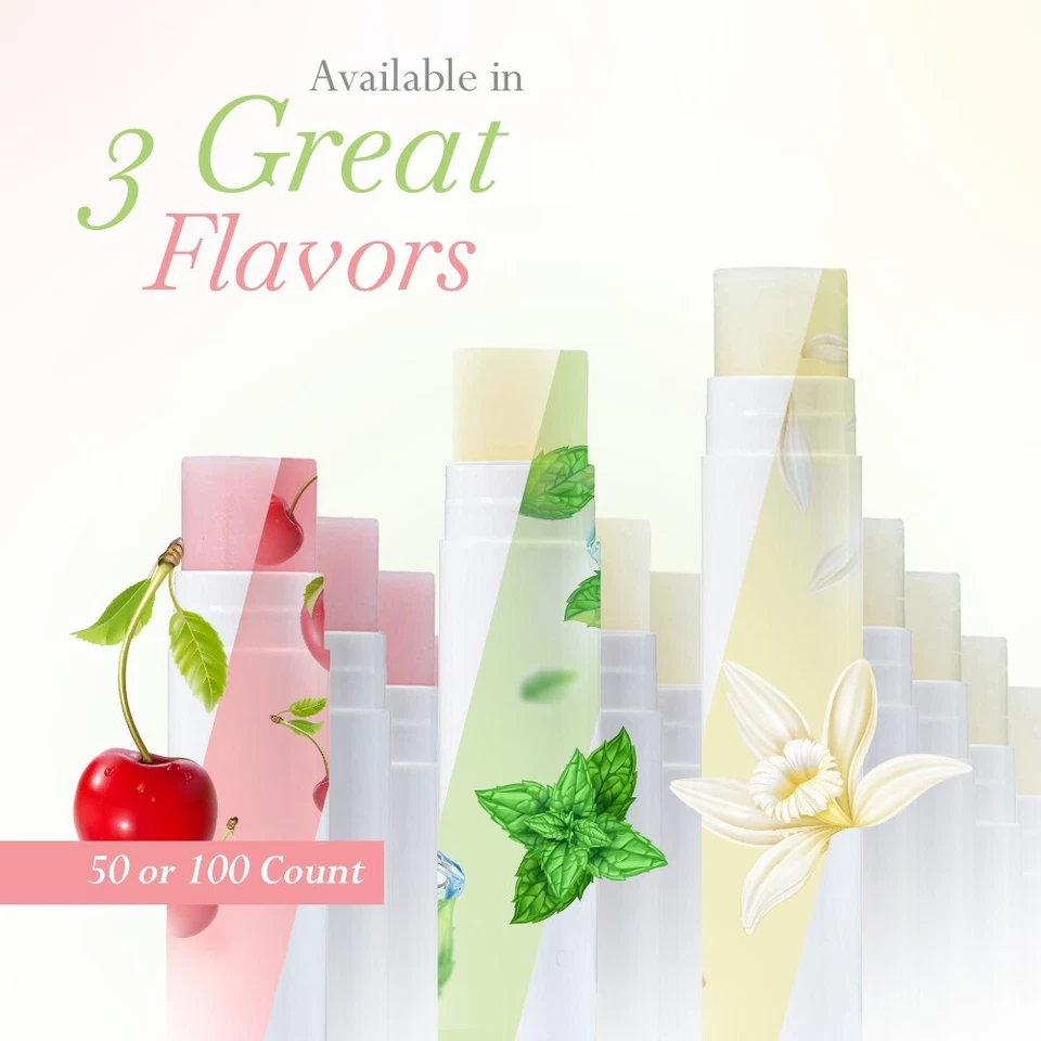 Belladonna Vanilla Lip Balm Bulk Chapstick - Natural Flavor - Unlabeled 50 Pack - Image 2 of 4