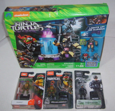 Mega Construx Bloks Teenage Mutant Ninja Turtles Figure Playset Splinter Cell