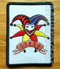 Joker Jester Playing Card Poker Gambling Casino Patch Iron-on