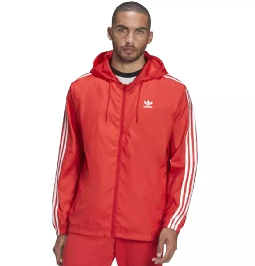 halskæde velsignelse Lav en seng NEW MENS ADIDAS ORIGINALS 3 STRIPES WINDBREAKER HOODIE JACKET ~SIZE LARGE  HB9490 | eBay