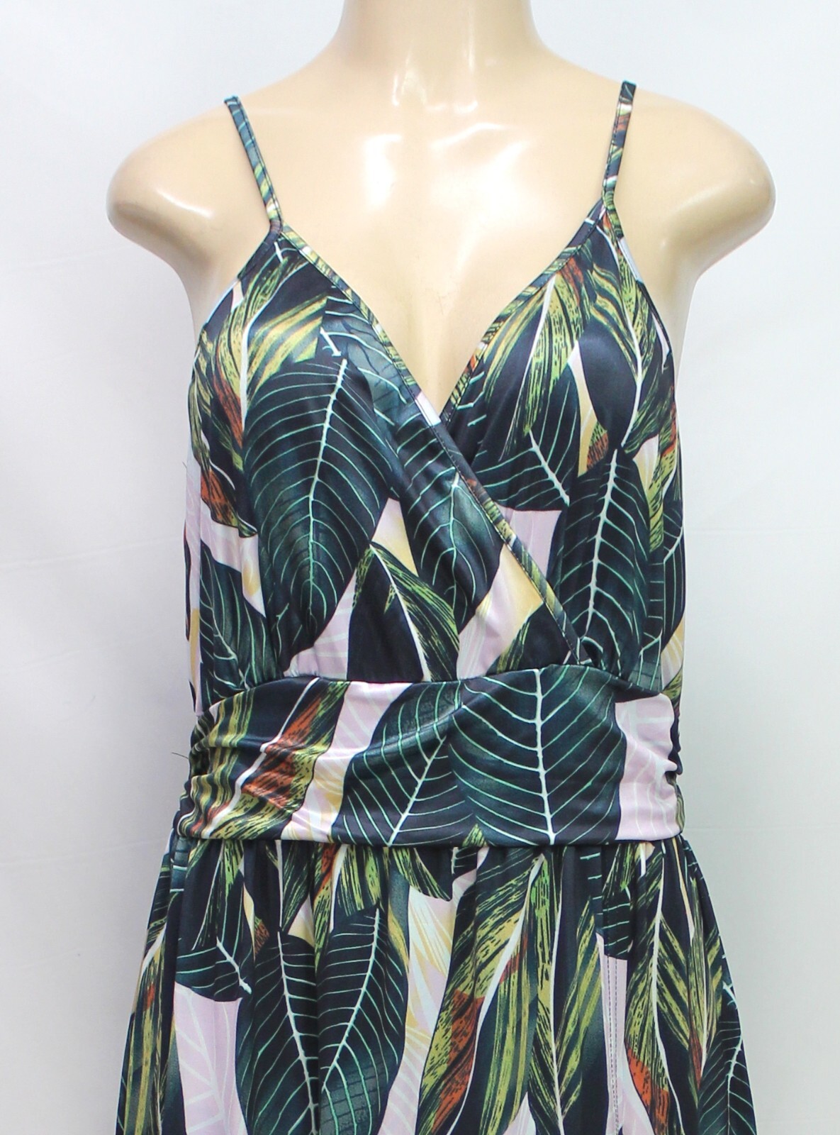 Ouges Women's Summer Maxi Dress Floral Spaghetti … - image 3