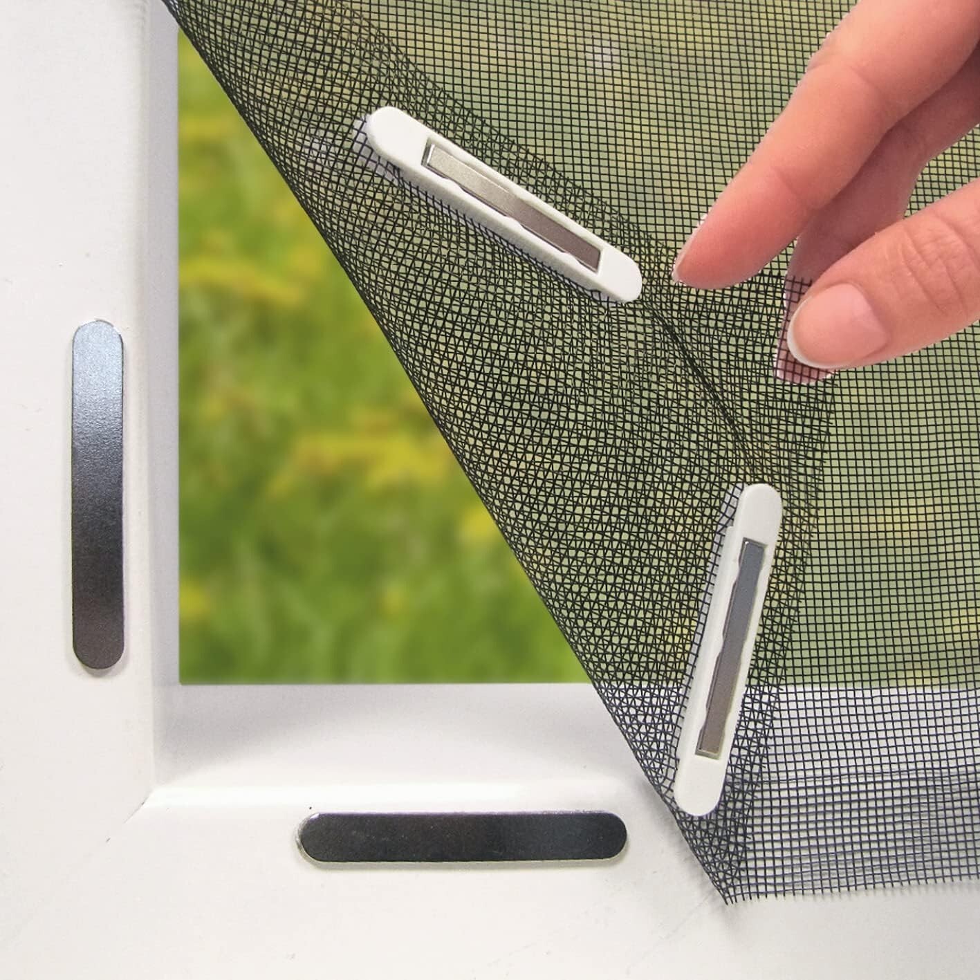 Moustiquaire de fenêtre recoupable écran anti moustique aimanté store moustiquaire
