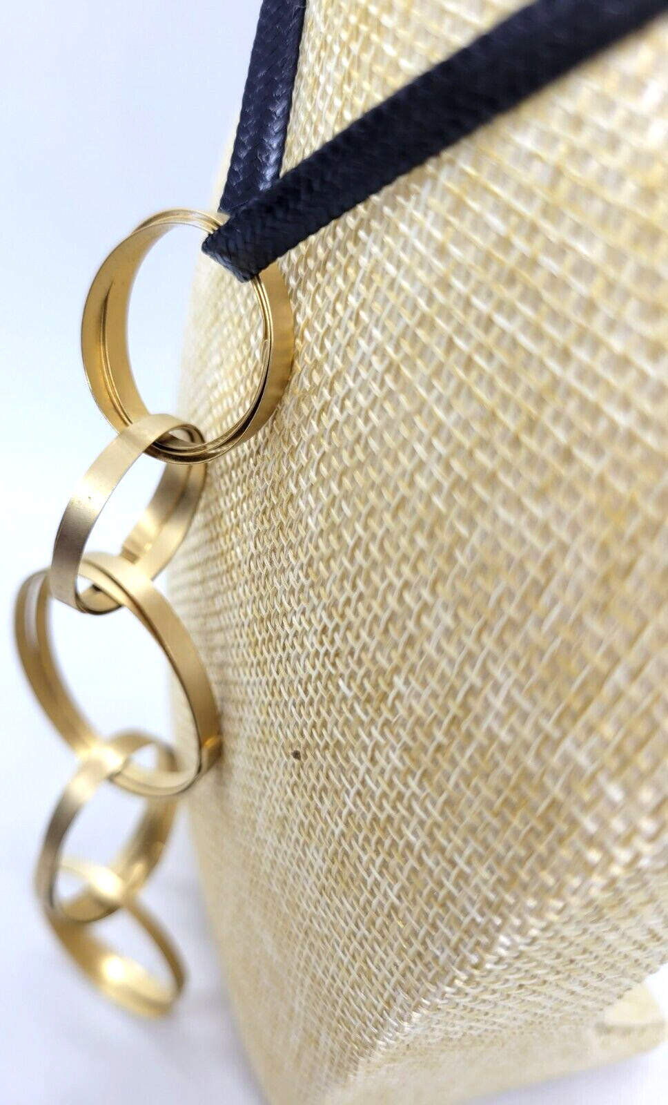 Mid Century Interlocking Circle Statement Necklac… - image 8