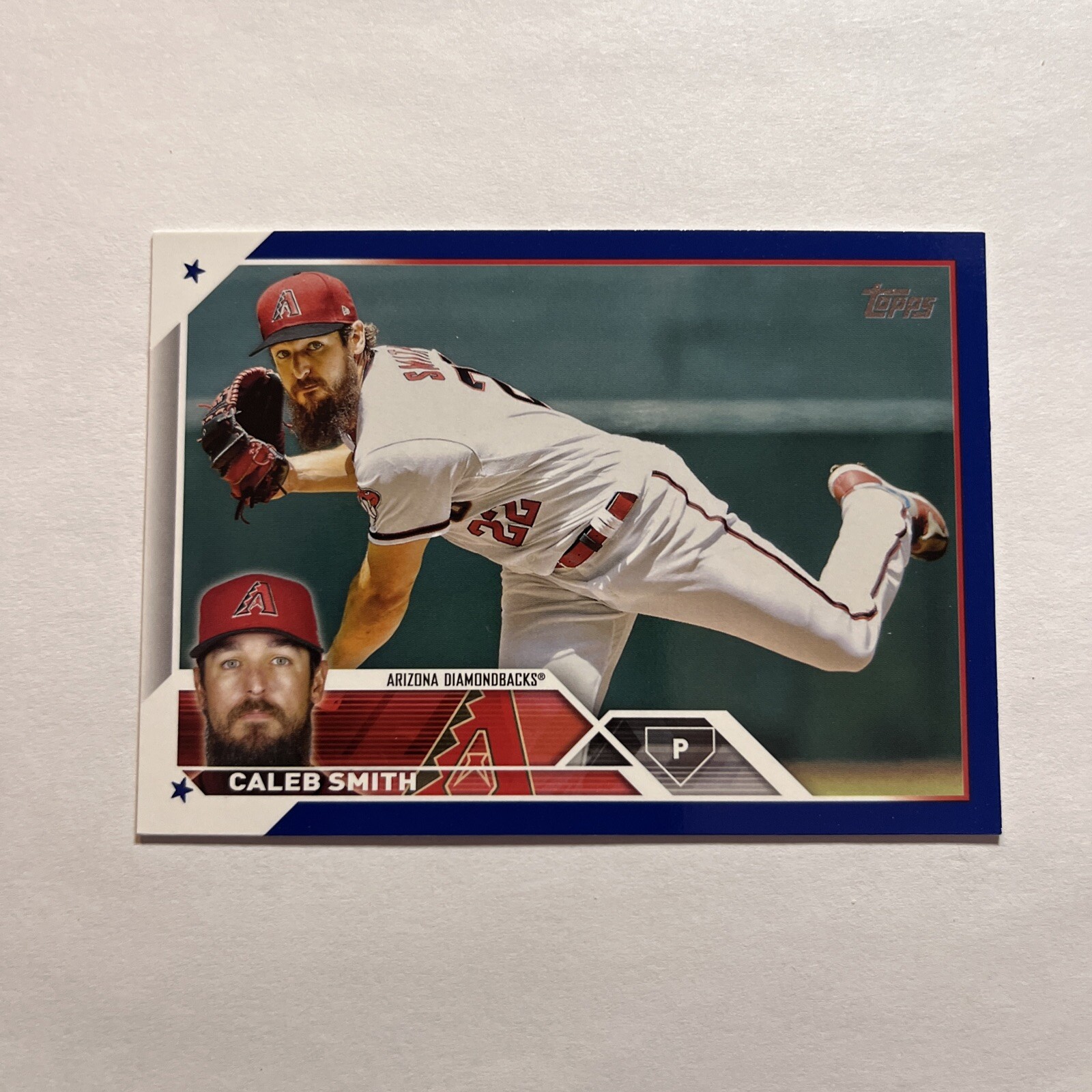 2023 Topps Series 1 -  Royal Blue #191 Caleb Smith