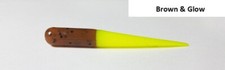 Muddy Water Baits 2.5" MW021 Brown and Glow (Garlic), Count 36