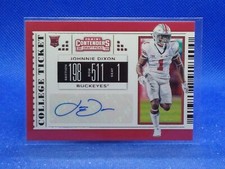 2019 Panini Contenders Draft Picks College Ticket Johnnie Dixon #298 Auto