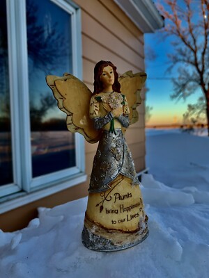 Pavilion Gift Company 82100 Elements  Aunts bring Happiness to our Lives 6'' Ange