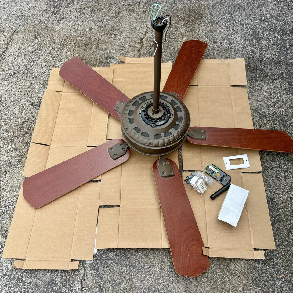 Casablanca Victorian II Vintage Ceiling Fan - Antique Bronze, Rosewood, Remote - Image 4 of 4