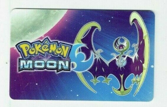 Pokemon Moon Gift Card - Lunala - 2016 - Collectible - NO Value - I Combine