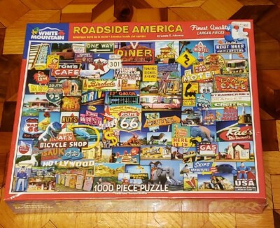 White Mountain Puzzles „Donut & Kaffee“ – 1000 Teile Puzzle Für Erwachsene, Mit Poster