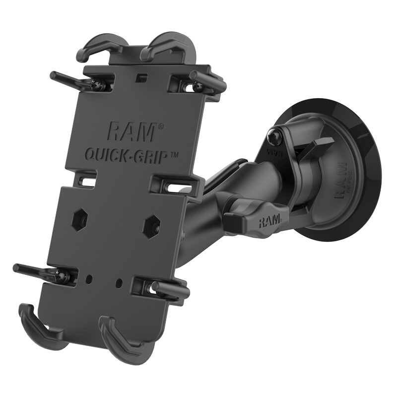 SUPPORTO VENTOSA RAM-MOUNT RAM-B-166-PD4U x CELLULARE Samsung Galaxy A56 A36 F55 - 4