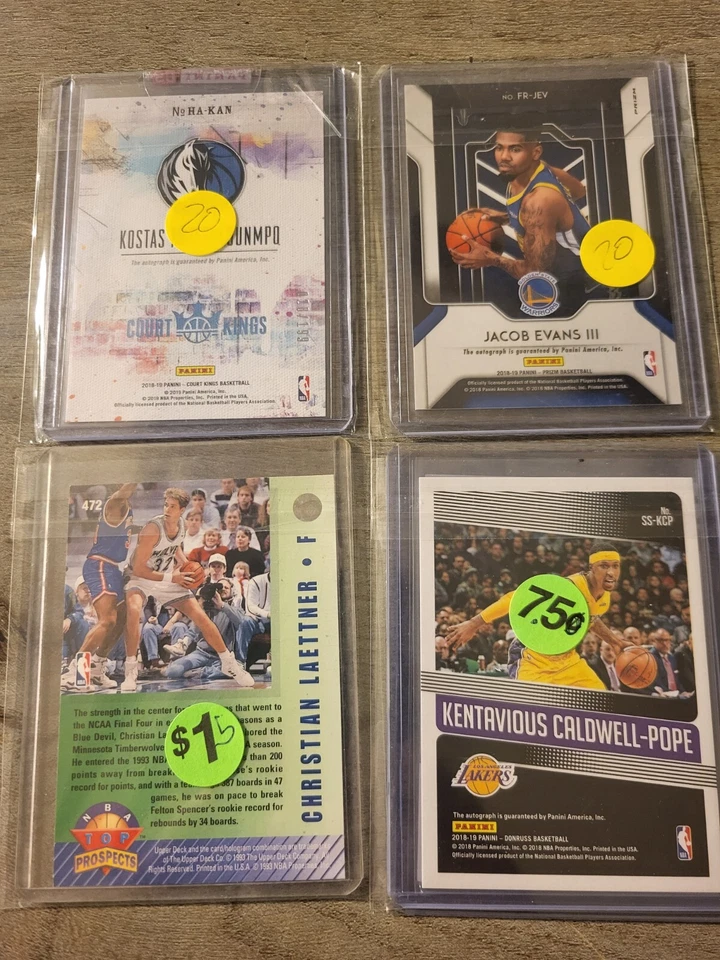 NBA AUTO'S, TODOS AUTOGRAFIADOS, LAETTNER, LEE, PORTER JR Foto 2 de 4