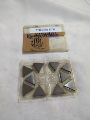 Qty.10 NOS Kennametal Repack TNG330 K7H Carbide Inserts (B1)