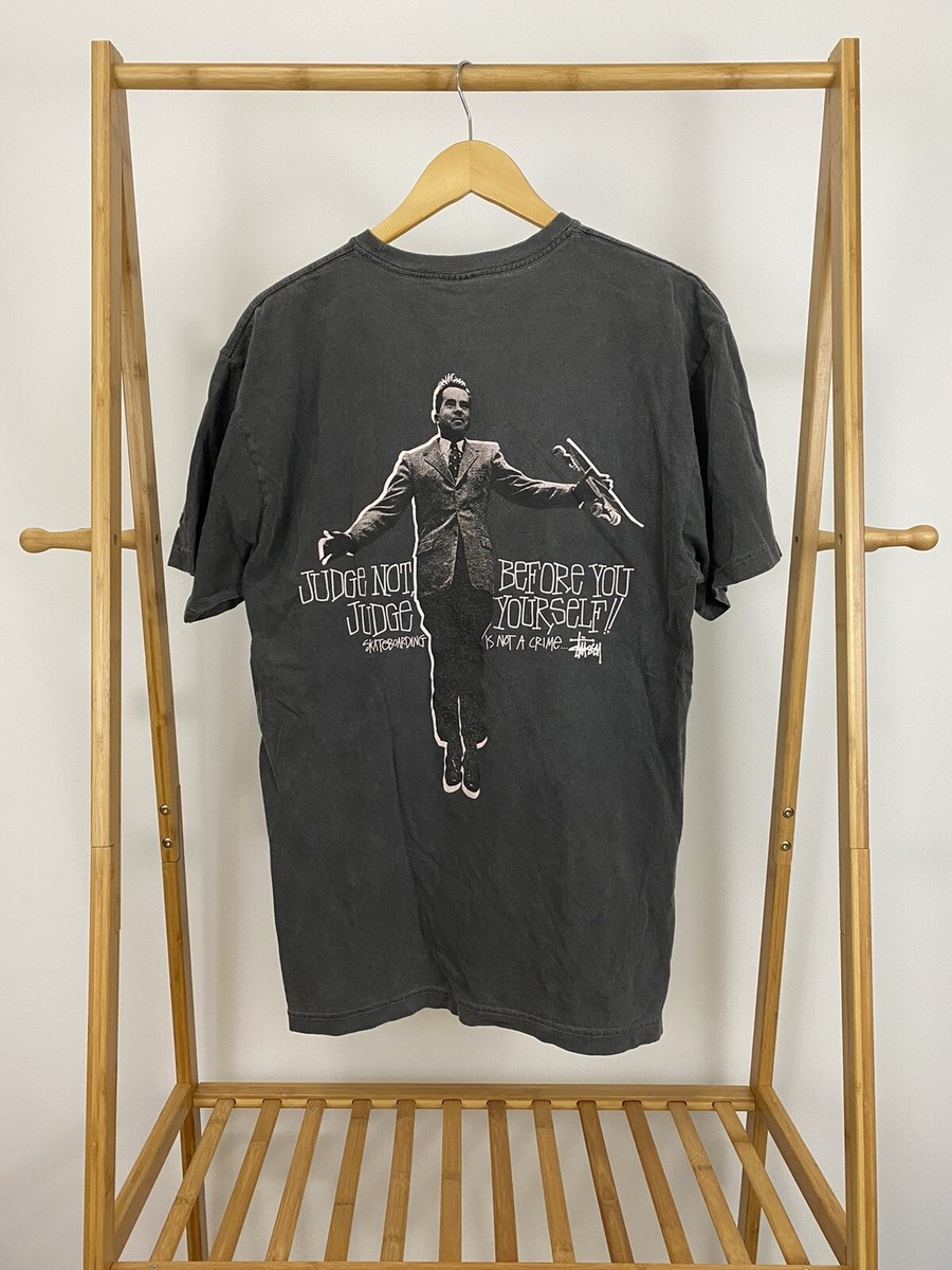 VTG Stussy Judge Not Before You Judge Skateboarding Not A Crime