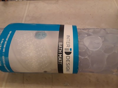 Interdesign Pebblz Bath Mat Clear 13 75 X 26 5 Ebay