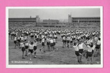 CZECHOSLOVAKIA PRAGA School Games VINTAGE PHOTO POSTCARD 1419