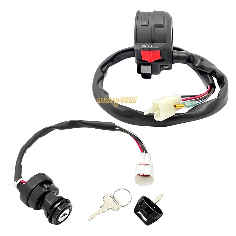 Interruptor de parada de arranque de manillar e interruptor de llave de encendido para Yamaha Raptor 50 80 02-08 Foto 3 de 4