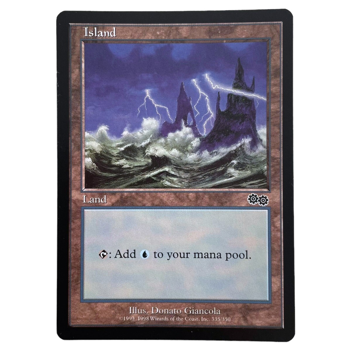 Island 335 - Urza’s Saga - Magic The Gathering MTG - Land - LP Island 335 - Urza’s Saga - Magic The Gathering MTG - Land - LP