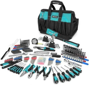 DURATECH 269-Piece Kit d'outils à main pour la clé et la réparation à domicile avec sac à outils