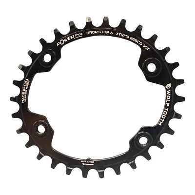 Wolf Tooth PowerTrac Elliptical ovales Kettenblatt 30 Zähne Shimano FC-M9000 - Bild 1 von 4
