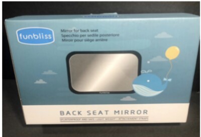 FUNBLISS  BACK SEAT MIRROR..LIGHT WEIGHT..ATTACHEMENT STRAPS