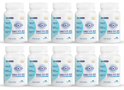 10 Pack Eagle Eye 911, advanced vision support formula-60 Capsules x10