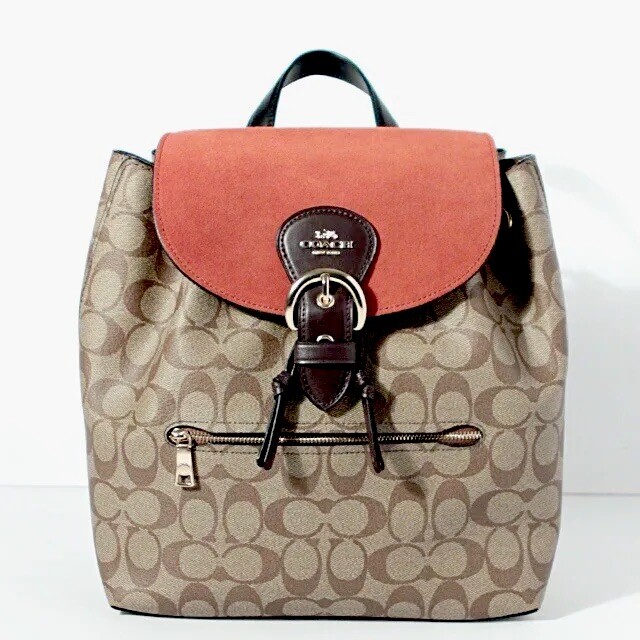 Coach Kleo Backpack In Signature Canvas NEW Drawstring Zip  display picture 1