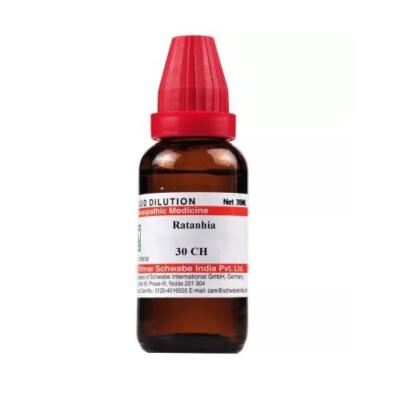Willmar Schwabe India Homeopathic Ratanhia Dilution 30ml