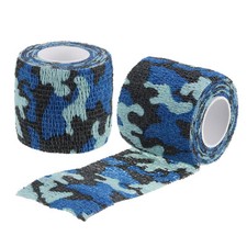 2in x 14.76ft Camo Tape Wrap, 2 Rolls Self-Adhesive Camouflage Tape, Marine