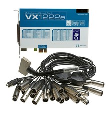 Digigram VX1222e 12 Channel AES Digital/Analog 192kHz 24Bit Broadcast Sound Card