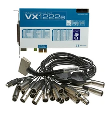 Digigram VX1222e 12 Channel AES Digital/Analog 192kHz 24Bit Broadcast Sound Card