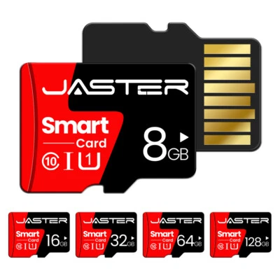 JASTER Micro TF SD Speicherkarte 128 GB CL10 A10 U1 Flash-Pen-Laufwerkkarte für Kameras