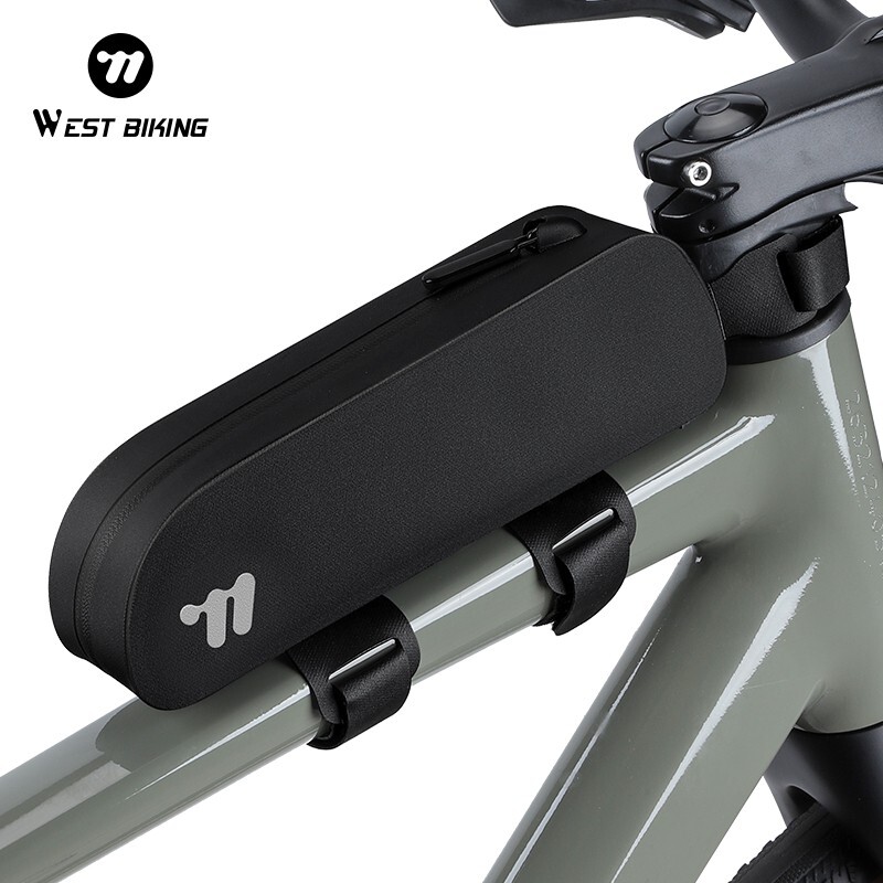 WEST BIKING Waterproof Bike Top Tube Bag Road Bolt Strap Bike