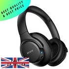 KVIDIO Bluetooth Headphones Over Ear 65 Hours Playtime Wireless Headphones Black