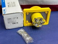 Hart Watertight Locking Receptacle,  30A, 600V, L17-30, 3p, 4 wire