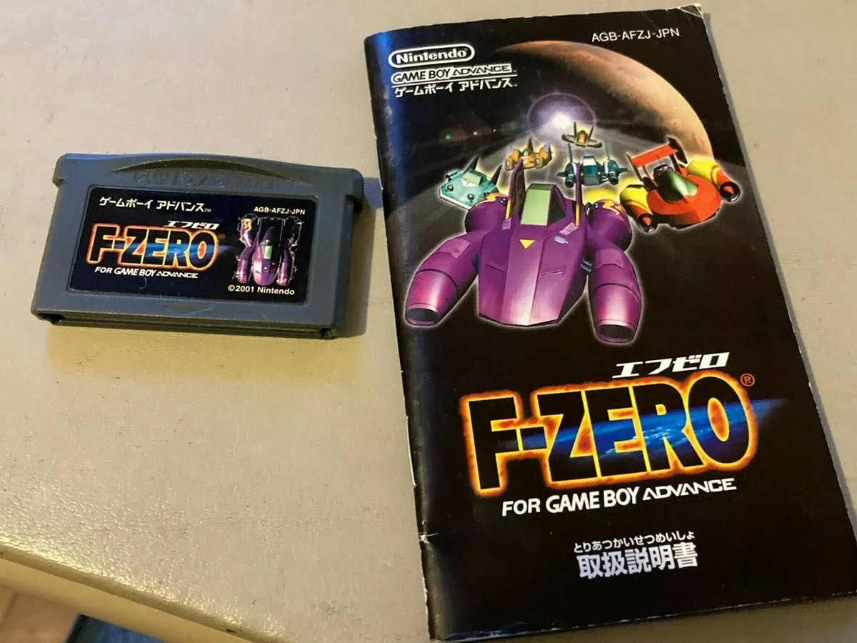 Game Boy Advance F-Zero GBA Japan Version 2001 With Manual Tested and Working