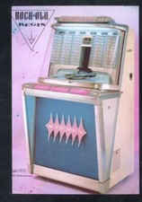 COPIA POSTAL PUBLICITARIA ROCKOLA REGISTRA JUKEBOX ROCKOLA REGISTRA AÑOS 50