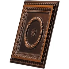# 210 - Antique Copper 2 'x 2' PVC Decorative Ceiling Tile Glue Up/Grid