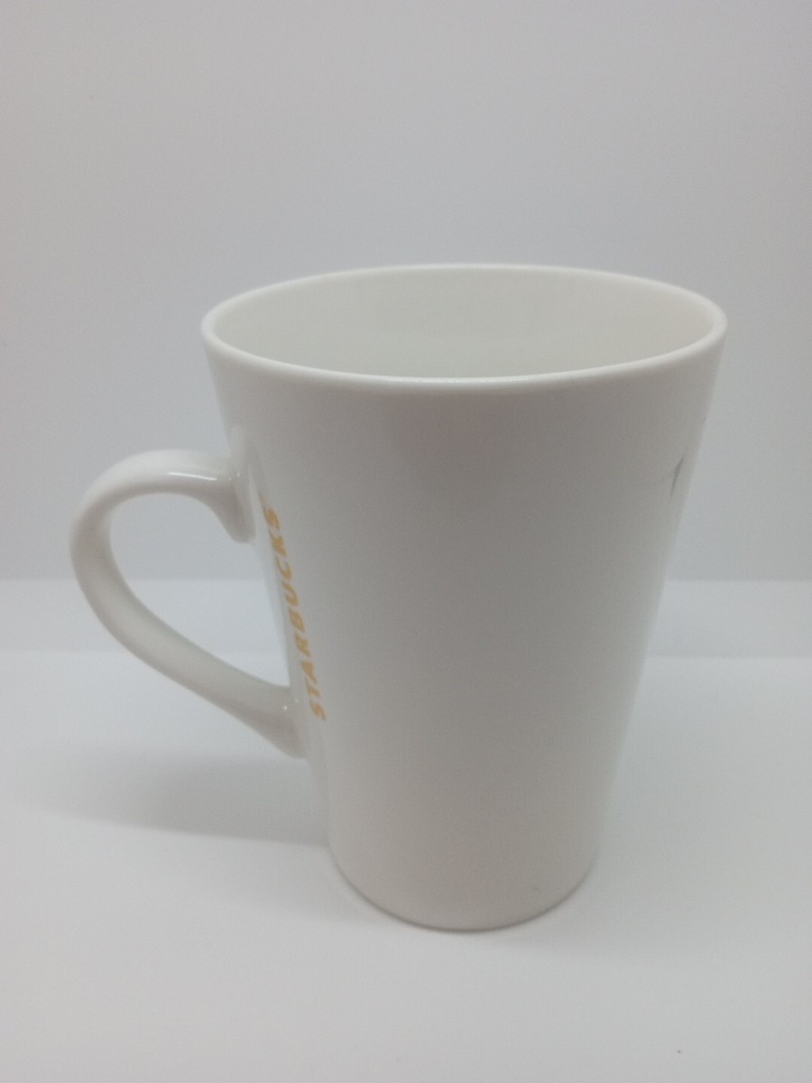 Starbucks Coffee Mug Ivory Gold Snowflake Holiday 2016 Tall Cup 16 oz | eBay