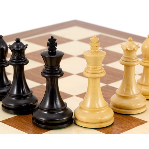 Competition Black Staunton Chess Set with Case - Picture 5 of 8