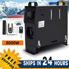 8KW Diesel Air Heater 12V Remote & LCD, Quiet Night Heater for Home & Garage