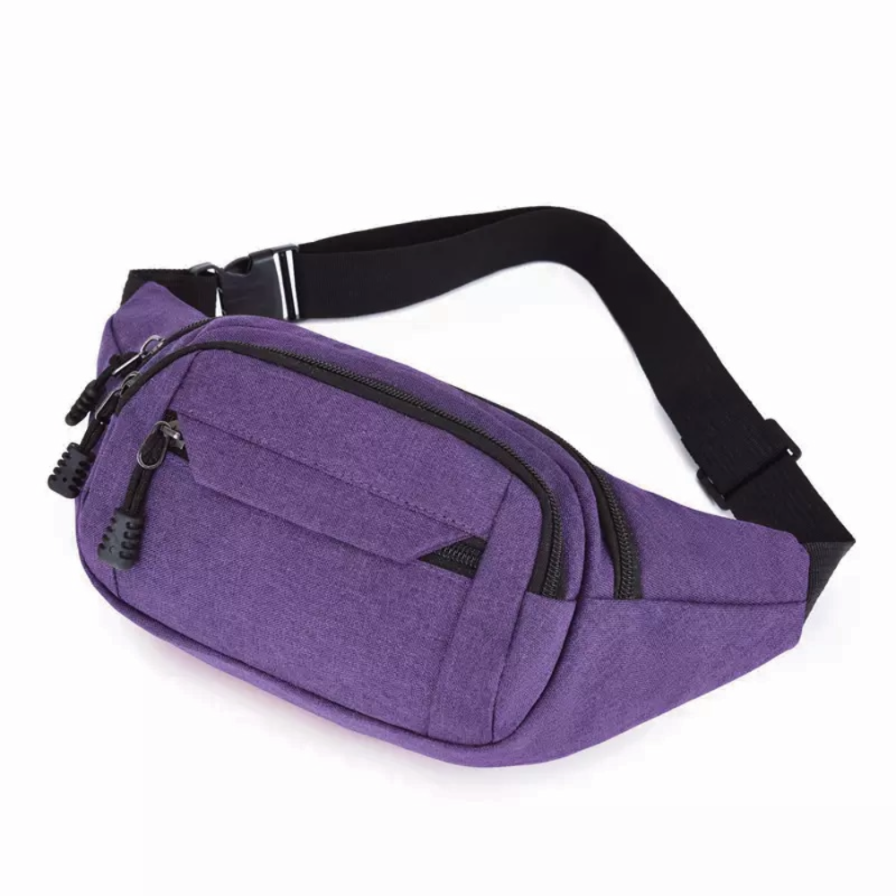 Waist Bum Bag Women Men Fanny Pack Holiday Travel Money Belt Zip Pouch