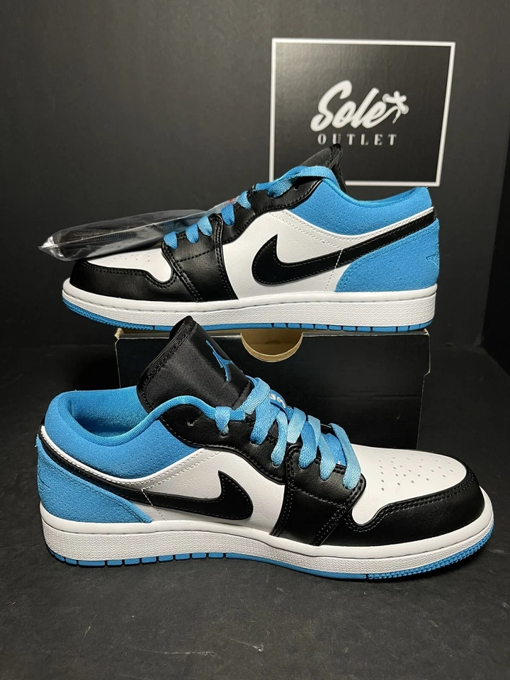 NUEVO Para hombres Talla 7-Nike Air Jordan 1 Low SE Láser Azul K3022-004 Caja Original Foto 3 de 4