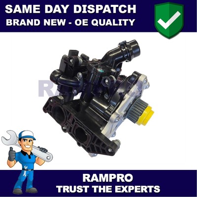 Rampro Thermostat + Water Pump Fits A3 TT A5 Q5 A4 Q3 Golf Polo Leon Octavia